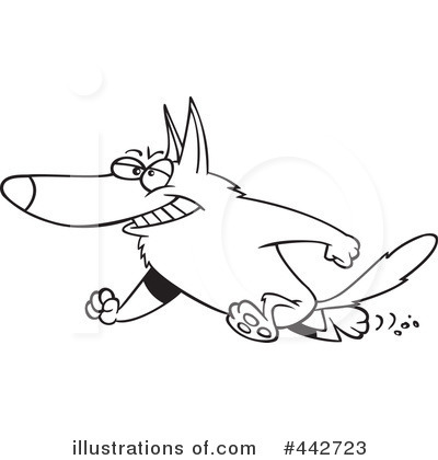 Royalty-Free (RF) Dog Clipart Illustration by toonaday - Stock Sample #442723