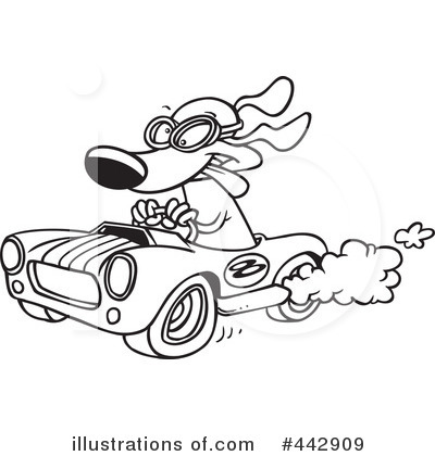 Royalty-Free (RF) Dog Clipart Illustration by toonaday - Stock Sample #442909