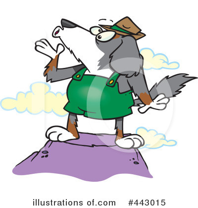 Royalty-Free (RF) Dog Clipart Illustration by toonaday - Stock Sample #443015