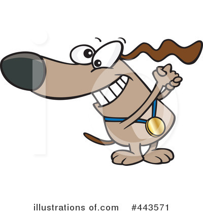 Royalty-Free (RF) Dog Clipart Illustration by toonaday - Stock Sample #443571