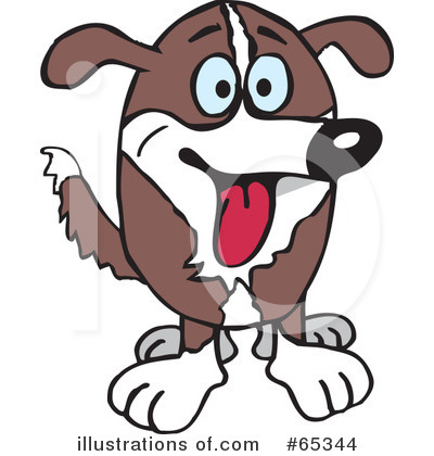 Royalty-Free (RF) Dog Clipart Illustration by Dennis Holmes Designs - Stock Sample #65344
