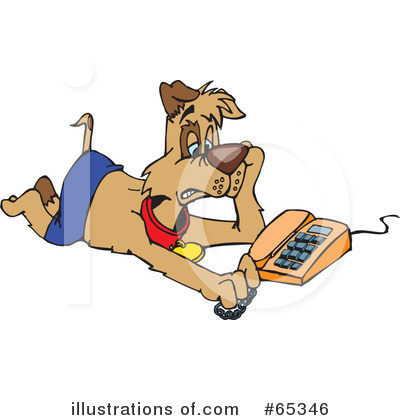 Royalty-Free (RF) Dog Clipart Illustration by Dennis Holmes Designs - Stock Sample #65346