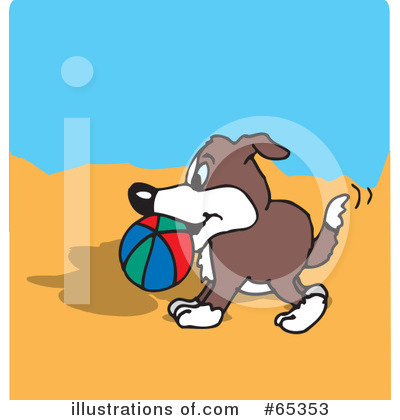 Royalty-Free (RF) Dog Clipart Illustration by Dennis Holmes Designs - Stock Sample #65353