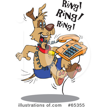 Royalty-Free (RF) Dog Clipart Illustration by Dennis Holmes Designs - Stock Sample #65355