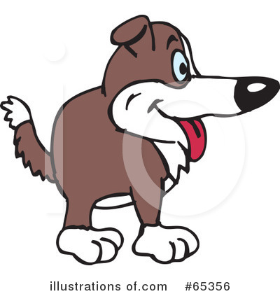 Royalty-Free (RF) Dog Clipart Illustration by Dennis Holmes Designs - Stock Sample #65356