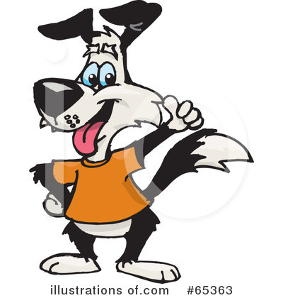 Royalty-Free (RF) Dog Clipart Illustration by Dennis Holmes Designs - Stock Sample #65363