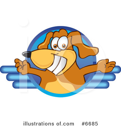 Royalty-Free (RF) Dog Clipart Illustration by Mascot Junction - Stock Sample #6685