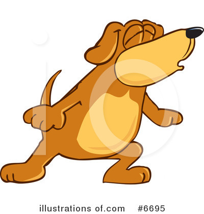 Royalty-Free (RF) Dog Clipart Illustration by Mascot Junction - Stock Sample #6695