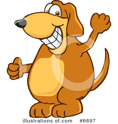 Royalty-Free (RF) Dog Clipart Illustration by Mascot Junction - Stock Sample #6697