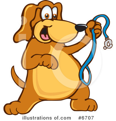 Dog Leash Clipart #6707 by Mascot Junction