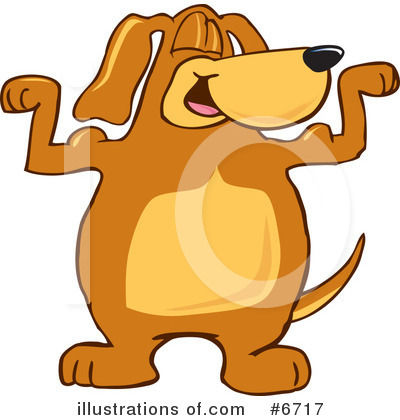 Hound Dog Clipart #6717 by Mascot Junction