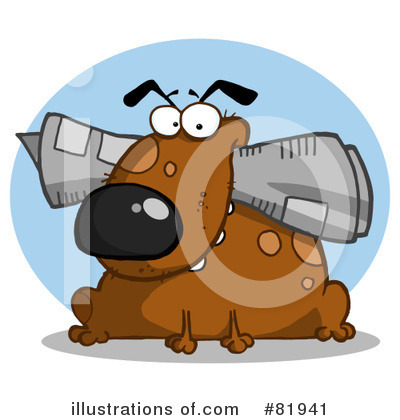 Royalty-Free (RF) Dog Clipart Illustration by Hit Toon - Stock Sample #81941