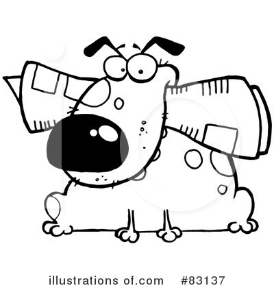 Royalty-Free (RF) Dog Clipart Illustration by Hit Toon - Stock Sample #83137