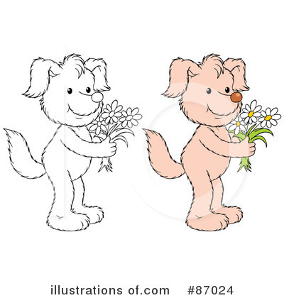 Royalty-Free (RF) Dog Clipart Illustration by Alex Bannykh - Stock Sample #87024