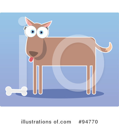 Royalty-Free (RF) Dog Clipart Illustration by Qiun - Stock Sample #94770