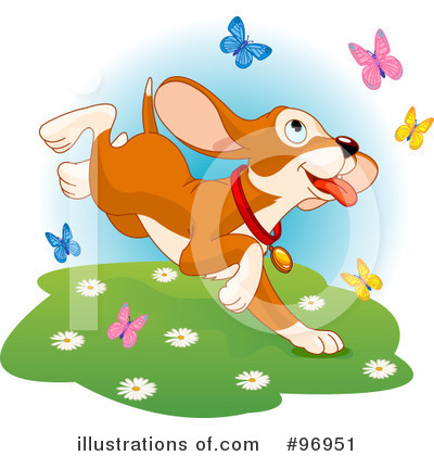 Chasing Butterflies Clipart #96951 by Pushkin
