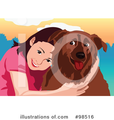 Royalty-Free (RF) Dog Clipart Illustration by mayawizard101 - Stock Sample #98516