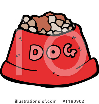 Royalty-Free (RF) Dog Food Clipart Illustration by lineartestpilot - Stock Sample #1190902