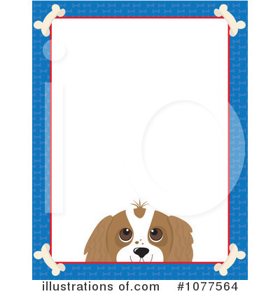 Royalty-Free (RF) Dog Frame Clipart Illustration by Maria Bell - Stock Sample #1077564
