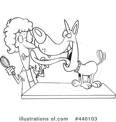 Royalty-Free (RF) Dog Groomer Clipart Illustration by toonaday - Stock Sample #440103