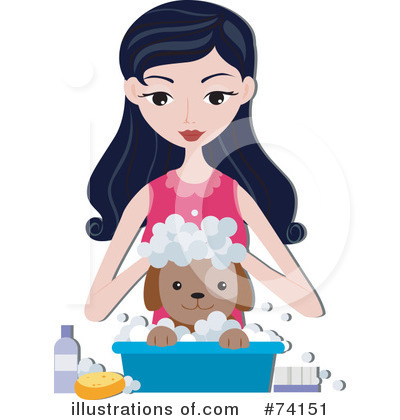Royalty-Free (RF) Dog Grooming Clipart Illustration by BNP Design Studio - Stock Sample #74151