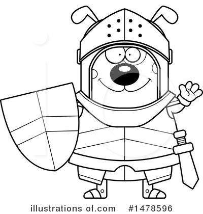 Royalty-Free (RF) Dog Knight Clipart Illustration by Cory Thoman - Stock Sample #1478596