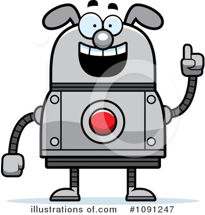 Dog Robot Clipart #1091247 by Cory Thoman
