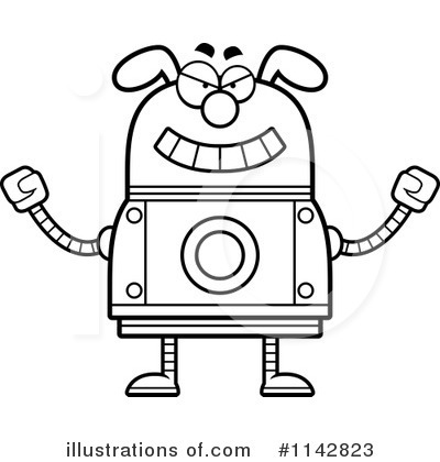 Royalty-Free (RF) Dog Robot Clipart Illustration by Cory Thoman - Stock Sample #1142823