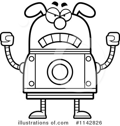 Royalty-Free (RF) Dog Robot Clipart Illustration by Cory Thoman - Stock Sample #1142826