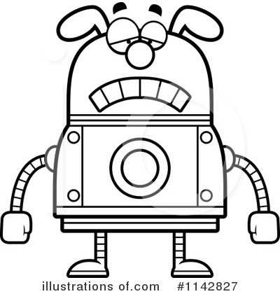 Dog Robot Clipart #1142827 by Cory Thoman