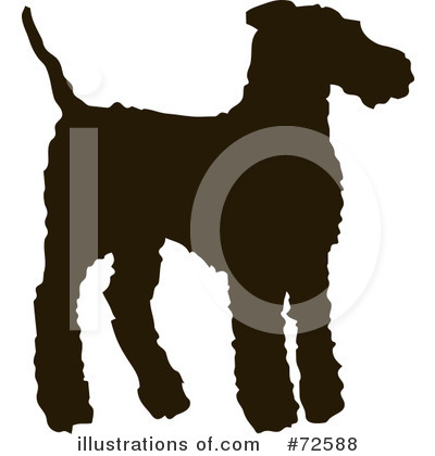 Royalty-Free (RF) Dog Silhouette Clipart Illustration by pauloribau - Stock Sample #72588