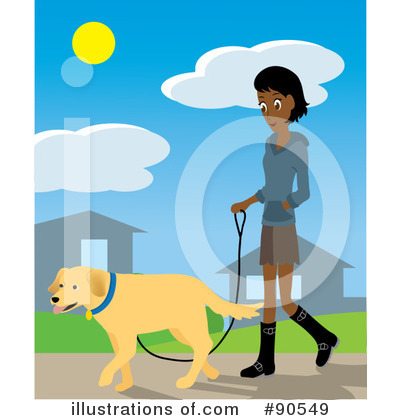 Dog Walker Clipart #90549 by Rosie Piter