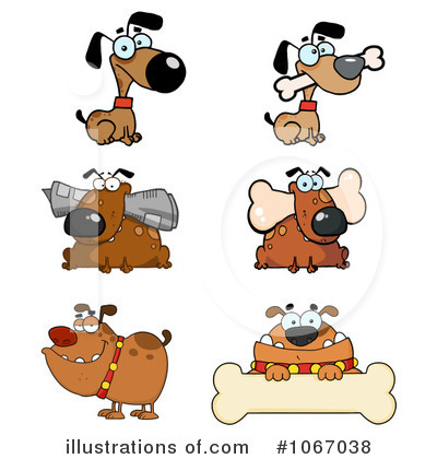 Royalty-Free (RF) Dogs Clipart Illustration by Hit Toon - Stock Sample #1067038