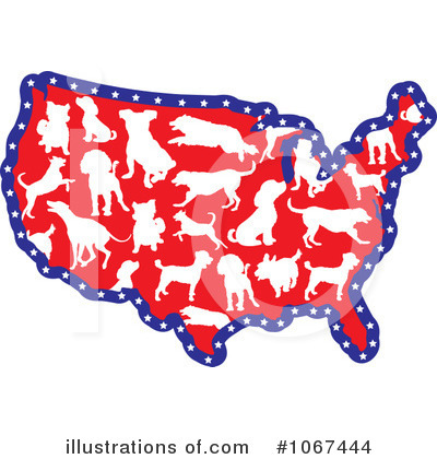 Royalty-Free (RF) Dogs Clipart Illustration by Maria Bell - Stock Sample #1067444