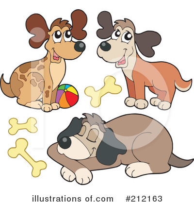 Royalty-Free (RF) Dogs Clipart Illustration by visekart - Stock Sample #212163