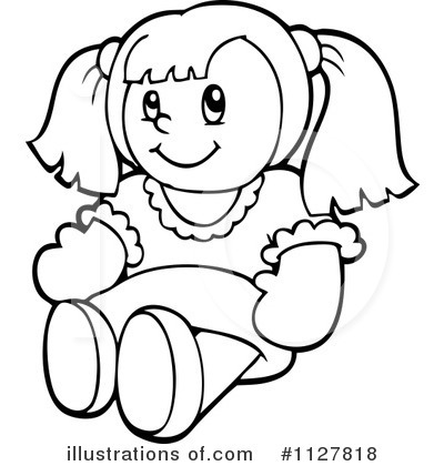 Royalty-Free (RF) Doll Clipart Illustration by visekart - Stock Sample #1127818