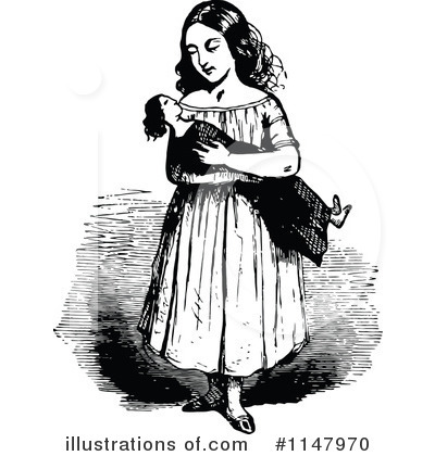 Royalty-Free (RF) Doll Clipart Illustration by Prawny Vintage - Stock Sample #1147970