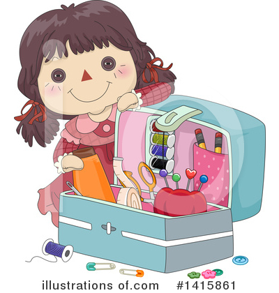 Royalty-Free (RF) Doll Clipart Illustration by BNP Design Studio - Stock Sample #1415861