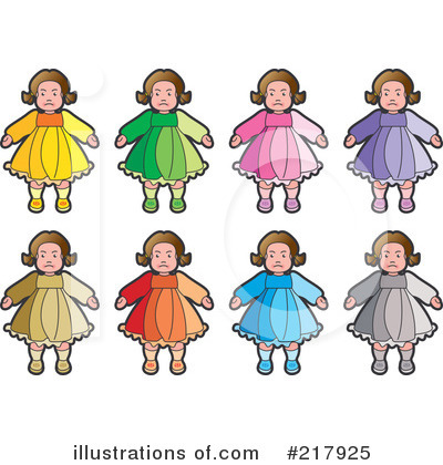 Royalty-Free (RF) Doll Clipart Illustration by Lal Perera - Stock Sample #217925