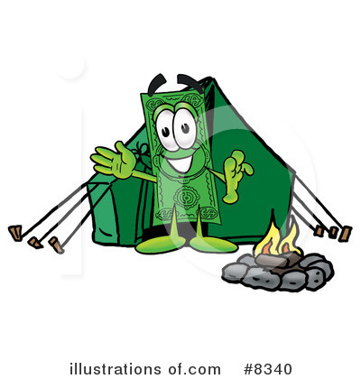 Royalty-Free (RF) Dollar Bill Clipart Illustration by Mascot Junction - Stock Sample #8340