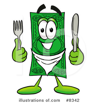 Royalty-Free (RF) Dollar Bill Clipart Illustration by Mascot Junction - Stock Sample #8342