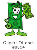 Dollar Bill Clipart #8354 by Mascot Junction