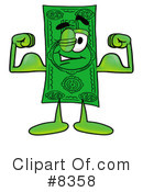 Dollar Bill Clipart #8358 by Mascot Junction