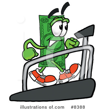 Royalty-Free (RF) Dollar Bill Clipart Illustration by Mascot Junction - Stock Sample #8388