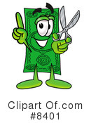 Dollar Bill Clipart #8401 by Mascot Junction