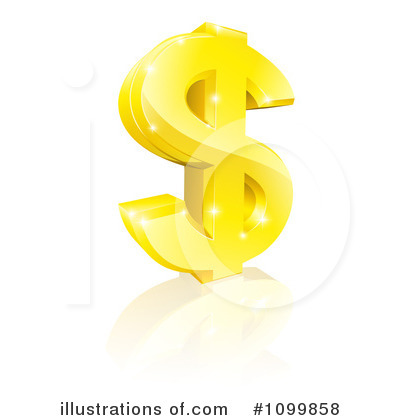 Royalty-Free (RF) Dollar Symbol Clipart Illustration by AtStockIllustration - Stock Sample #1099858