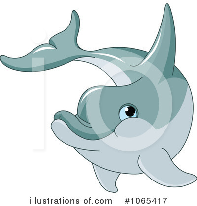 Royalty-Free (RF) Dolphin Clipart Illustration by Pushkin - Stock Sample #1065417