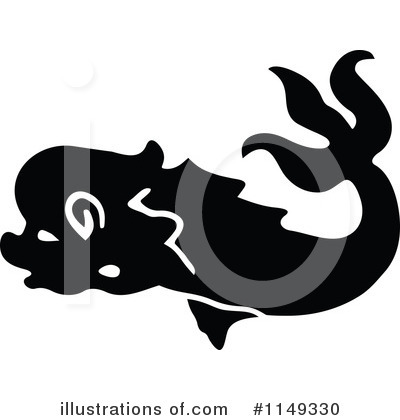 Royalty-Free (RF) Dolphin Clipart Illustration by Prawny Vintage - Stock Sample #1149330