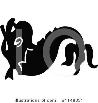 Royalty-Free (RF) Dolphin Clipart Illustration by Prawny Vintage - Stock Sample #1149331