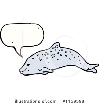 Royalty-Free (RF) Dolphin Clipart Illustration by lineartestpilot - Stock Sample #1159598